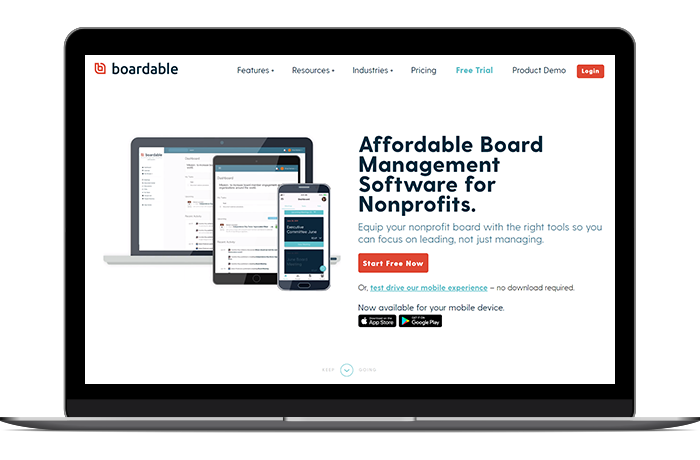 Boardable's volunteer management software includes every tool you'll need to empower your board members.