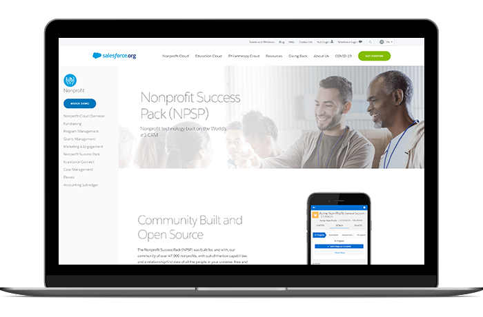 The Salesforce NPSP is a strong volunteer software foundation to build a customized management toolkit for your organization.