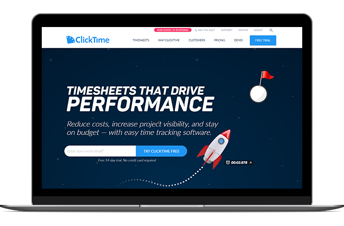 ClickTime fills a crucial volunteer management software gap by making it easy for supporters to record their volunteered time.